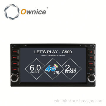 Ownice C500 Quad core android 6.0 2din universal Car GPS navigation support 4G support DAB+